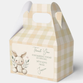 Boho Bunny Neutral Baby shower Favoriet Bedankdoosjes