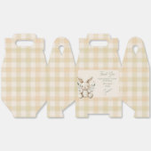 Boho Bunny Neutral Baby shower Favoriet Bedankdoosjes (Ongevouwen)
