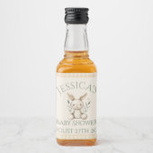 Boho Bunny Neutral Baby shower Likeurfles Etiket (Voorkant)