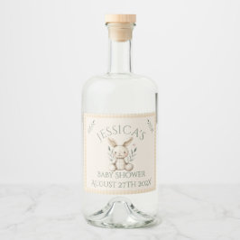 ~Boho Bunny Neutral Baby Shower  Likeurfles Etiket