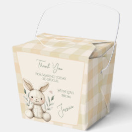 Boho Bunny Neutrale Baby Shower Favor Bedankdoosjes