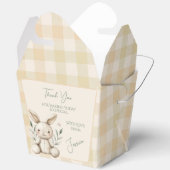 Boho Bunny Neutrale Baby Shower Favor Bedankdoosjes (Open)
