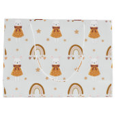 Boho Bunny Rabbit en Rainbow Groot Cadeauzakje (Achterkant)