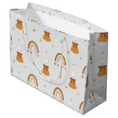 Boho Bunny Rabbit en Rainbow Groot Cadeauzakje (Achterkant Gekanteld)