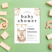 Boho Bunny Rabbit Nursery Baby shower Kaart