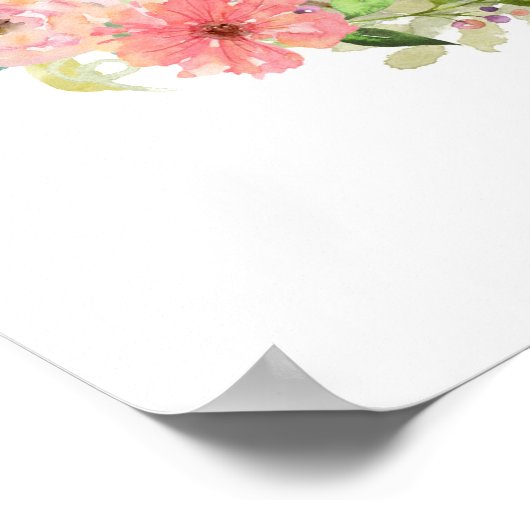 Boho Bunny Rabbit Woodland Nursery Poster Print (Hoek)