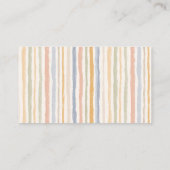 Boho Bunny Watercolor Diaper Raffle Informatiekaartje (Achterkant)