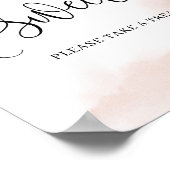 Boho burgundy blush floral chic love is een zoet t poster (Hoek)