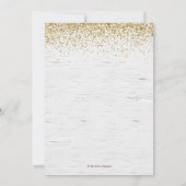 Boho Burgundy+Blush Watercolor Bloemen Kaart (Achterkant)