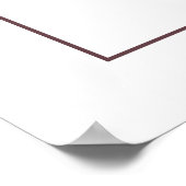 Boho Burgundy en Navy Wijnproeverij Welkom Poster (Hoek)