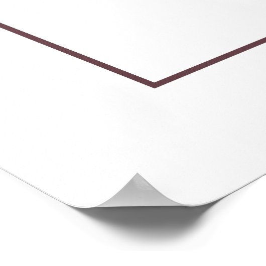 Boho Burgundy en Navy Wijnproeverij Welkom Poster (Hoek)