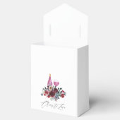 Boho Burgundy en Navy Wine Tasting Vrijgezellenfee Bedankdoosjes (Geopend)