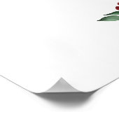 Boho Burgundy Pink Floral Welkom Weduwschap Poster (Hoek)