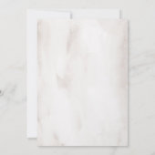 Boho Burgundy Pink Rose Waterverf Floral Wedding Kaart (Achterkant)