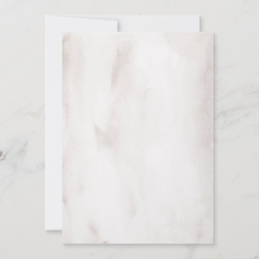 Boho Burgundy Pink Rose Waterverf Floral Wedding Kaart (Achterkant)