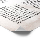 Boho Burgundy Pink Rose Waterverf Floral Wedding Poster (Hoek)