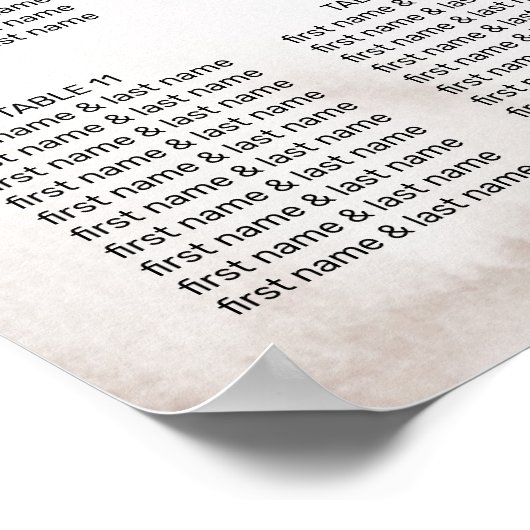 Boho Burgundy Pink Rose Waterverf Floral Wedding Poster (Hoek)