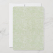 Boho Burgundy Sage Green Agenda Save the Date Kaart (Achterkant)
