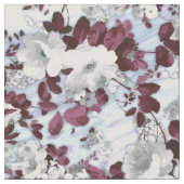 Boho burgundy witte pastelpastelpatroon stof (Close Up)