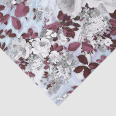 Boho burgundy witte pastelpastelpatroon tissuepapier (Detail)