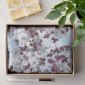 Boho burgundy witte pastelpastelpatroon tissuepapier (Geschenk)