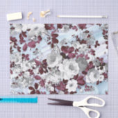 Boho burgundy witte pastelpastelpatroon tissuepapier (Craft)