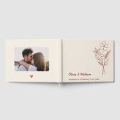 Boho Burnt Orange | Wilde Bloem Gastenboek (Volledig)
