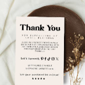 Boho Business bedankpas Bedankkaart