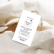 Boho Business Bedankt Hang Label