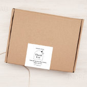 Boho Business Box Seal Label Voedselcontainer Etiket