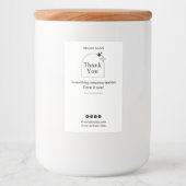 Boho Business Box Zegel Label Voedselcontainer Etiket (Voorkant)