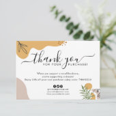 Boho Business Company Logo Hartelijk dank voor aan Bedankkaart (Staand voorkant)