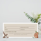 Boho Business Logo Cadeaubon (Staand voorkant)