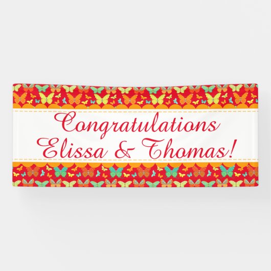 Boho Butterflies - Aangepaste banner (Horizontaal)