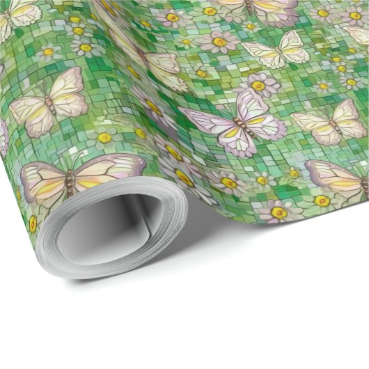 Boho Butterflies Boho Style Pattern Cadeaupapier (Rol Hoek)