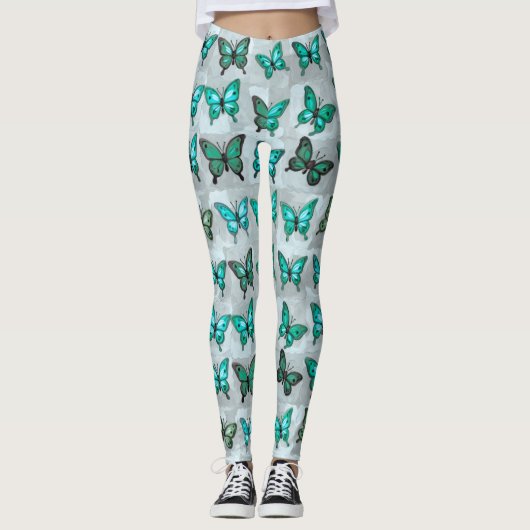 Boho Butterflies Boho Style Pattern Leggings (Voorkant)