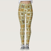 Boho Butterflies Boho Style Pattern Leggings (Voorkant)