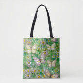 Boho Butterflies Boho Style Pattern Tote Bag (Voorkant)