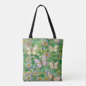 Boho Butterflies Boho Style Pattern Tote Bag (Achterkant)