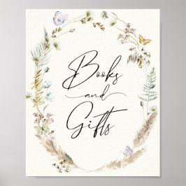 Boho Butterflies Books en Gifts Poster