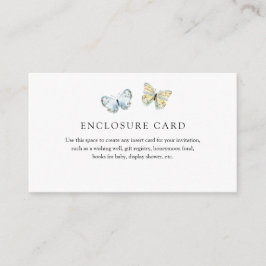 Boho Butterflies Enclosure Card Informatiekaartje