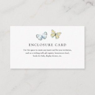 Boho Butterflies Enclosure Card Informatiekaartje