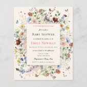 Boho Butterflies & Floral Budget Baby shower (Voorkant)