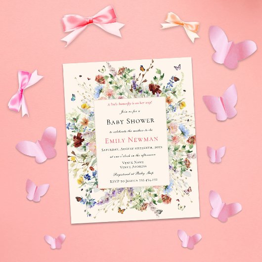 Boho Butterflies & Floral Budget Baby shower