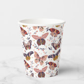 Boho Butterflies Papieren Bekers (Voorkant)