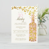 Boho Butterflies Pink 30th Birthday Kaart (Staand voorkant)