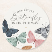 Boho Butterfly Baby shower Onderzetter (Voorkant)