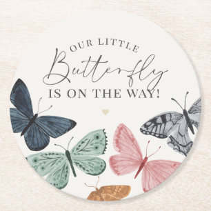 Boho Butterfly Baby shower Onderzetter