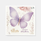 Boho Butterfly Baby shower Servet (Voorkant)