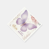 Boho Butterfly Baby shower Servet (Hoek)